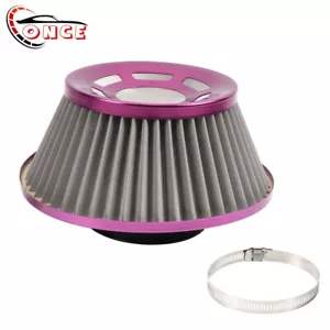 3" 76mm Inlet Cold Air Intake Dry Air Filter Mushroom Head Stainless Steel Mesh - Picture 1 of 9