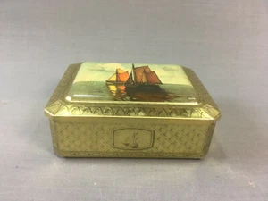 alte Blechdose arko Kaffee Schiffe Segelschiffe auf See Blech Dose Vintage - Bild 1 von 3