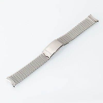 Correa de reloj vintage de 17,5 mm BULOVA JB Champion de malla de acero inoxidable sin usar años 60 Foto 1 de 4