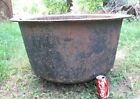 ANTIQUE COUNTRY USA HEARTH FIREPLACE CAST IRON POT COOKING CAULDRON KETTLE WITCH