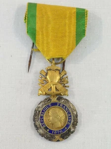 Medaille militaire Valeur et discipline 1870 3eme republque - Picture 1 of 7
