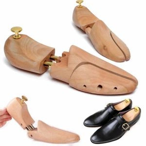 Par de Zapatos de Madera Soporte de Árbol Formador Portero Estira EU 35-46/EE. UU. 5-12/Reino Unido 3-11.5 - Imagen 1 de 13