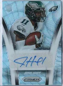 2014 Panini Prizm Football Josh Huff Blue Wave Autograph /99 RC Eagles - Picture 1 of 1