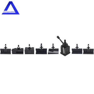 BXA 250-222 Wedge Type Tool Post With 7PC Tool Holders Swing Dia 10 - 15" - Picture 1 of 8