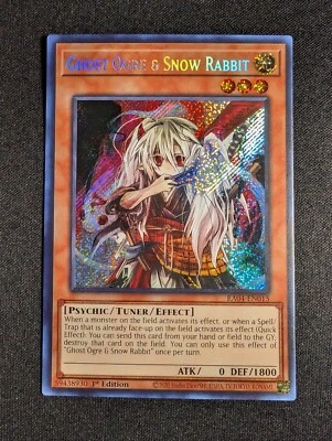 Yugioh - Ghost Ogre & Snow Rabbit RA04-EN015 1st Edition Secret Rare NM - Image 1 of 2