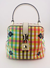 Kate Spade The Remedy Bella Plaid Colorful Small Handbag Purse Nwot