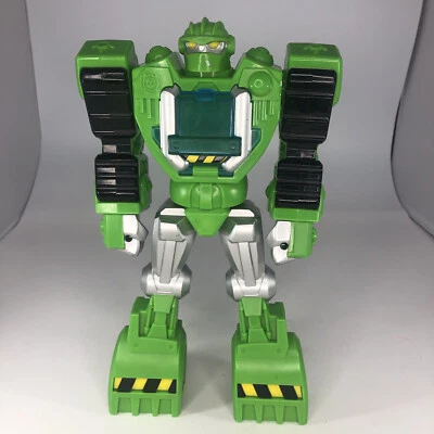 Hasbro Playskool Transformers Rescue Bot Boulder The Construction Bot 2013 Green - Image 1 of 4