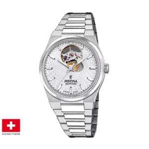 FESTINA DAMEN AUTOMATIKUHR F20054 1 35 STAHLGRAU ORIGINAL AI 2025 - Bild 1 von 4