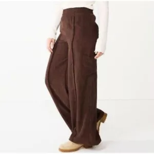 Damen Hose SO Goods For Life braun Cord hoher Bund weites Bein Hose XS - Bild 1 von 19