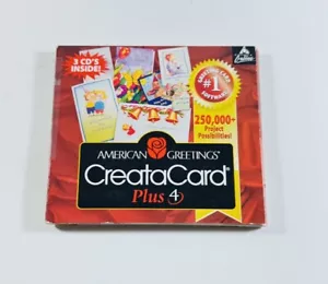 CreataCard Plus 4 pc program American Greetings Software ML363 - Picture 1 of 3