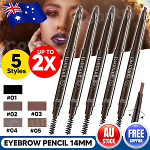 Waterproof Eyebrow Pencil Eye Brow Eyeliner Pen With Brush Makeup Cosmetic Tool - Picture 1 of 14