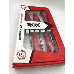 Flachkopf-Schraubendreher-Werkzeuge Set von Rox (5-teiliges Set) - Bild 1 von 3