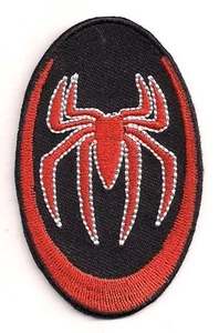 Spider-Man Spider Logo 3" Tall Embroidered Patch-USA Mailed (SMPA-07) - Picture 1 of 1