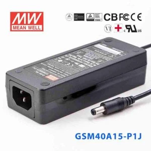 Mean Well GSM40A15-P1J Power Supply 40W 15V - Picture 1 of 5