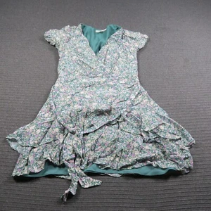 Forever New Dress 10 or Small Blue Fit & Flare Beach A-Line Floral Sleeveless - Picture 1 of 8