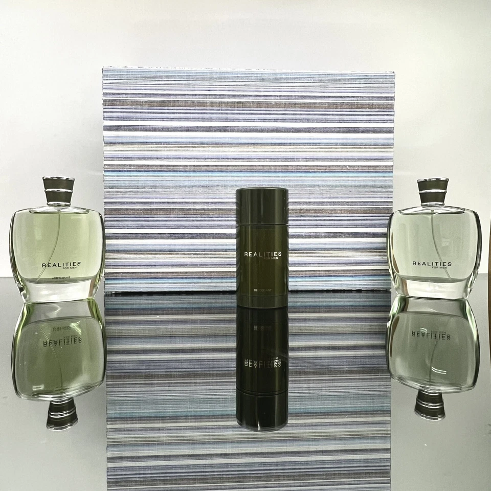 Juego de 3 piezas REALITIES MEN 3,4 oz EDC Spr + loción de afeitado/afeitado A de 3,4 oz + 75 g de desodorante (A14 Foto 1 de 1