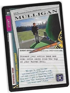 X-Files CCG Premiere (First Edition) - PR97-0005-INQ "Mulligan" Promo Card 1996 - Picture 1 of 4