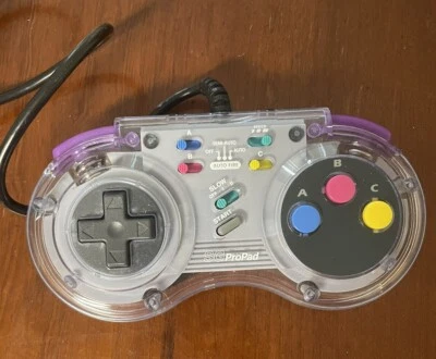 Sega Genesis SGProPad Wired Clear Controller Pad For Sega Genesis - Image 1 of 3