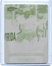 2020/21 UPPER DECK MVP TYLER JOHNSON YELLOW PRINTING PLATE #111 #d1/1