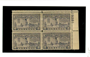 E15 (1927) 10c, MNH -VF to VF/XF {Plate Block} - Picture 1 of 1