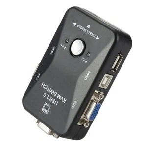 2 in 1 Out 2 Port VGA KVM Switch for Computer/Mouse/keyboard/U Disk - Photo 1/12