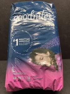 GoodNites Youth Absorbent Underwear Fits Size 10-12 Large 68 to 95 lbs. 11 Ct - Picture 1 of 6