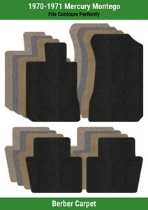 Lloyd Berber Front & Rear Row Carpet Mats for 1970-1971 Mercury Montego - Picture 1 of 53