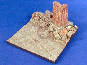 Verlinden 1/35 Destroyed Cityscape Corner Diorama Base (13cm x 13cm) 2783 - Picture 1 of 1