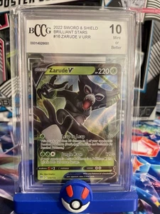 2020 Pokemon: ZARUDE V URR 022/185 Vivid Voltage Gem Mint BCCG 10 - Picture 1 of 2