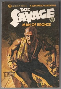 Doc Savage Man of Bronze 1975 Golden Press Hardcover Superhero Ben Otero - Picture 1 of 6
