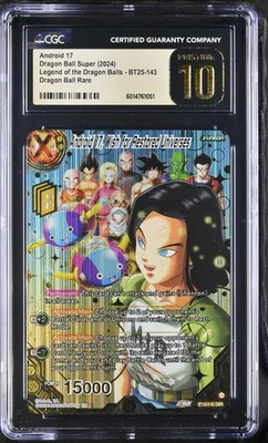 ANDROID 17 WISH FOR RESTORED UNIVERSES DBR BT25-143 Dragon Ball - Pristine 10 - Image 1 of 2
