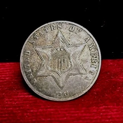 1861 3c. Silver Piece Almost Uncirculated - Image 1 of 2