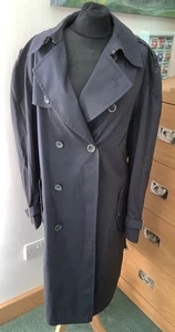 "Trinchera clásica DAKS London azul marino oscuro 44"" pecho 40R" - Imagen 1 de 10
