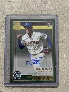 JULIO RODRIGUEZ 2022 TOPPS NATIONAL CONVENTION ROOKIE AUTO /50 RC - Picture 1 of 3