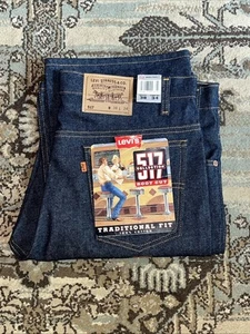 Vintage NOS Levi’s 517 Orange Tab Boot Cut Raw Denim Jeans 38x34 Deadstock - Picture 1 of 16