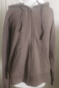 Faded Glory NWT brown hoodie with sherpa lining - Picture 1 of 8