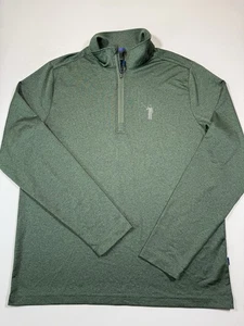 William Murray Jacket Mens Large Green 1/4 Zip Performance Pullover Golf Logo - Picture 1 of 8