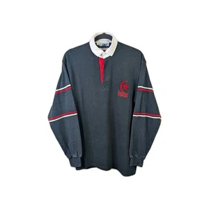 Vintage Nuttalls Saracens Rugby Shirt Trikot Herren Größe Medium schwarz 1876 selten - Bild 1 von 22