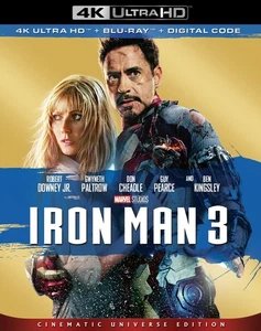 Iron Man 3 (4K / Blu-ray + Digital) New - Picture 1 of 4