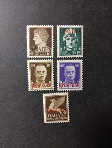 stamps montenegro occupation Italy Scott #2N16-17,2N20-21, 2NC9,MNH. - Picture 1 of 2