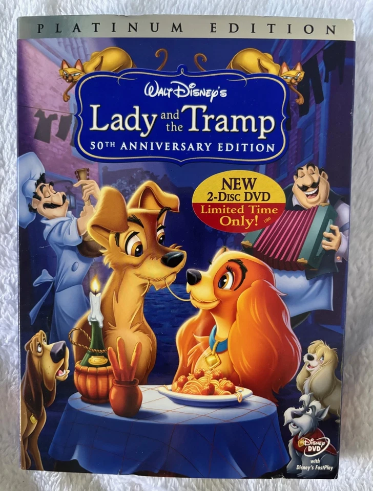 WALT DISNEY LADY OF THE TRAMP PLATINUM EDITION 50TH ANNIVERSARY DVD NEW SEALED B - Image 1 of 1
