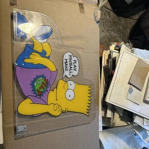 Gabinete Bart Simpson Cobre 14 1/2 X 10 1/2" Arcade Pinball Juego Parte Fm5 - Imagen 1 de 6