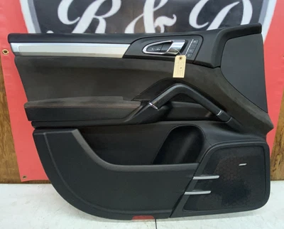 2013 Porsche Cayenne GTS 958.1 Alcantara & Red Driver Side Door Panel 7P5971121 - Image 1 of 4
