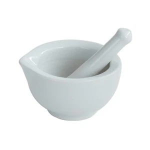 Porcelain Mortar and Pestle, Spice Garlic Herb Grinder,Mixing Grinding Bowl, ... - Picture 1 of 5