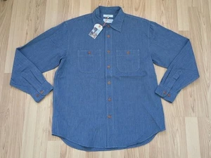 Nudie Jeans Hemd Langarm Longsleeved Julian Chambray Worker Shirt Indigo M - Bild 1 von 2