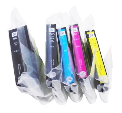5pk Genuine Epson 410XL Black & 410 Colors  XP530 XP630 XP830 XP640 XP635 - Image 1 of 4