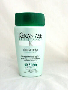 Kerastase Resistance Bain de Force Shampoo for Dry Damaged Hair 8.5 oz