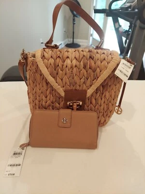 BOLSO DE MANO Y CARTERA DE CUERO GIANI BERNINI NUEVO CON ETIQUETAS Foto 1 de 3