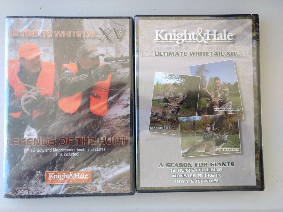 2 DVD Knight  Hale Ultimate Whitetail  Legends Of The Hunt & A Season for Giants Foto 1 de 1