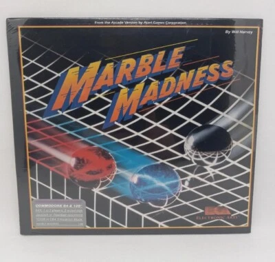 Commodore 64 / 128 Marble Madness Vintage 1986 Game Brand New & Sealed - Image 1 of 2